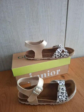 Sandali bambina fantasia leopardata