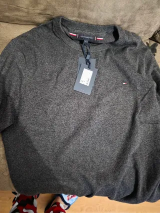 Jersey Tommy Hilfiger Gris Talla XL