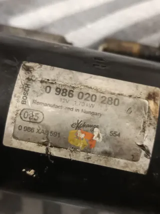 Motor de arranque referencia 0986020280