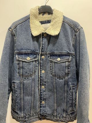 Chaqueta vaquera forrada borrego Bershka XS