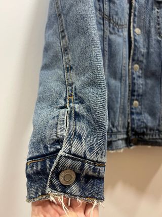 Chaqueta vaquera forrada borrego Bershka XS