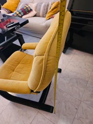 2 Sillones reclinables mostaza - Muy cómodos