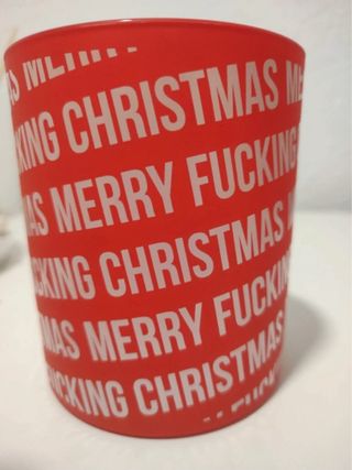 Vaso Navidad Rojo Blanco Mate