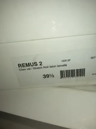 Botas REMUS Negras Talla 39.5