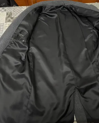 Cappotto Uomo Misto Lana Grigio Taglia M