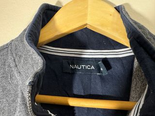 Sudadera Nautica Gris Media Cremallera