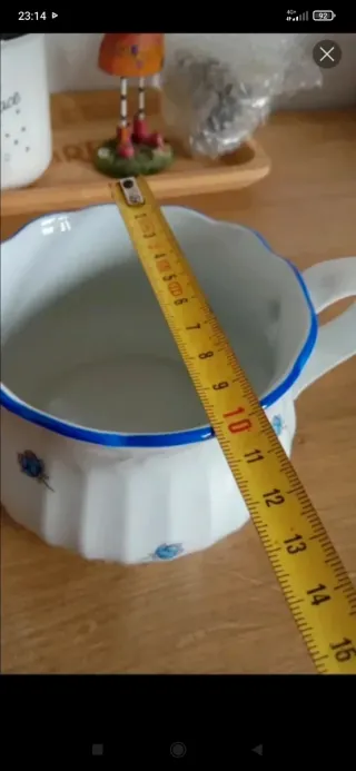 Salsera Santa Clara Porcelana Azul y Blanca