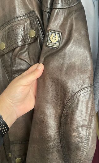 Chaqueta Belstaff Cuero Marrón Talla XL