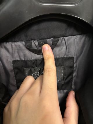 Abrigo negro mujer talla 42