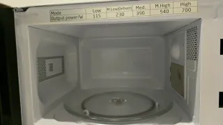 Microondas OK. Blanco