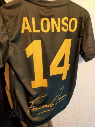 t. L y XL,Camiseta Ferd Alonso 14 Firma.A ESTRENAR