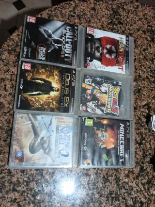 Lote 6 Giochi PS3: Call of Duty, Minecraft, DBZ...