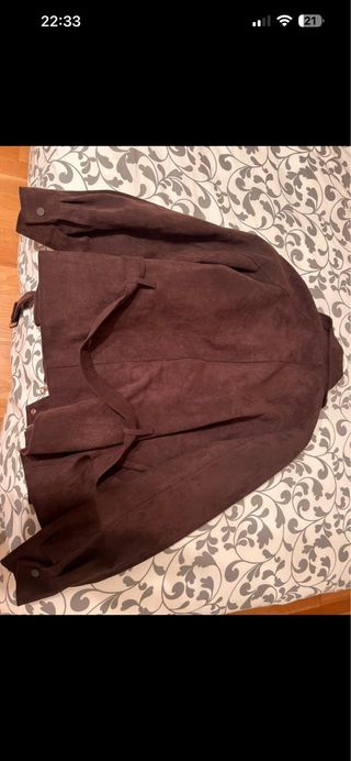 Chaqueta ante marrón chocolate