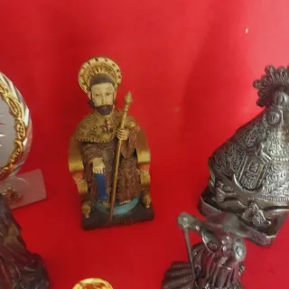 Figuras Religiosas Antiguas lote pequeñas bronce