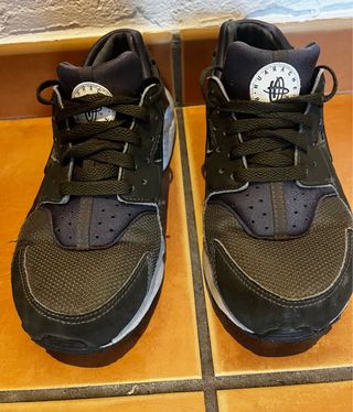 Nike Air Huarache Negro Verde Oliva