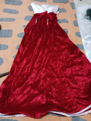 Disfraz Vestido Rojo y Blanco