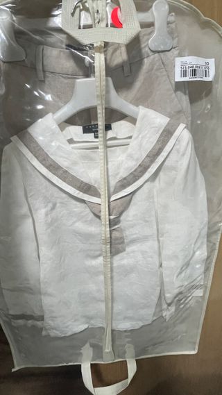 Traje de Comunión Niño Beige y Blanco