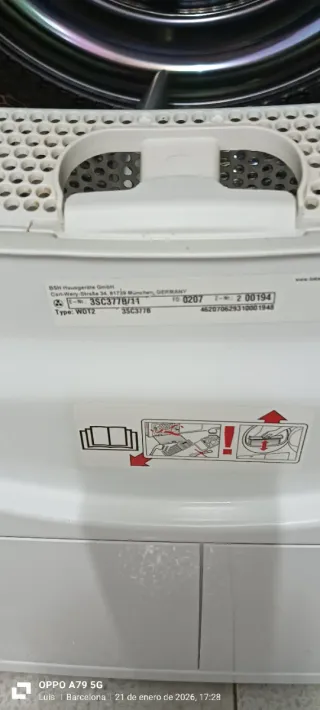 Secadora Balay 7kg A+++