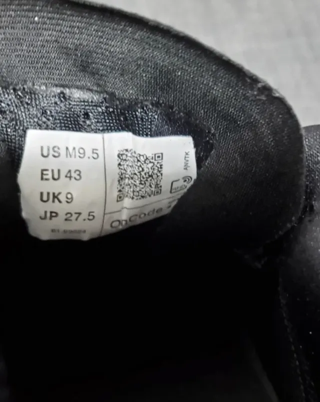 On Cloud Talla 43 Negro A Estrenar