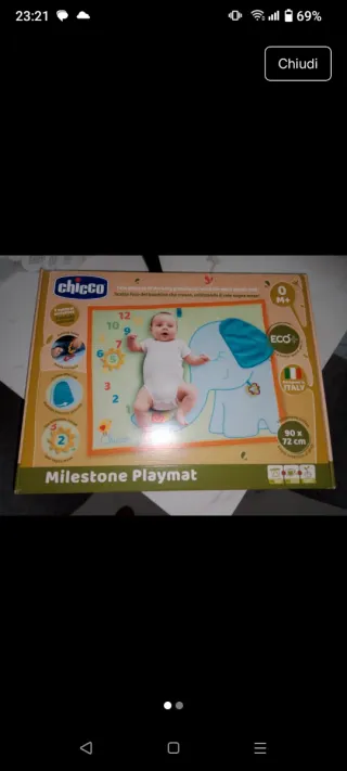 Tappetino Gioco Chicco Milestone Playmat