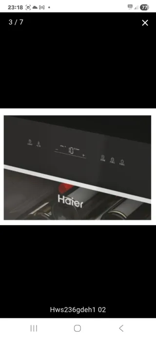 Vinoteca Haier HWS236GDEH1