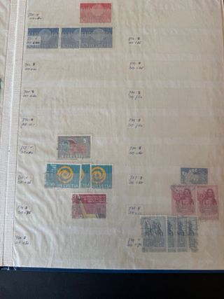 Álbum de sellos co. Sellos de Suiza.