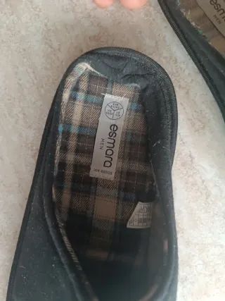 Pantuflas Negras Suaves Zapatillas Casa