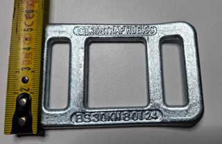 4 Hebillas de trincaje  de acero forjado