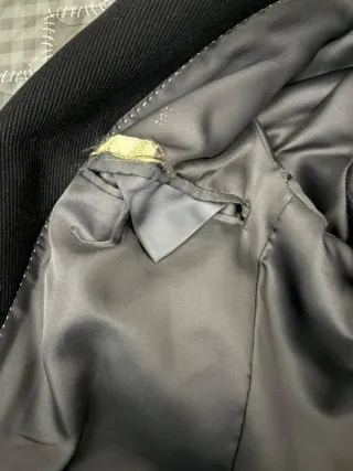 Cappotto Uomo 100% Lana Elegante Nero.