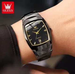 Reloj Olevs Negro y Dorado Hombre