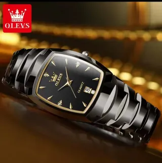 Reloj Olevs Negro y Dorado Hombre