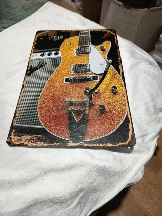 Placa Metálica Guitarra Eléctrica