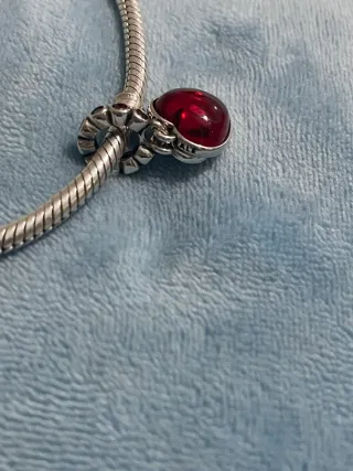 Charm Corazón Doble Cristal Murano