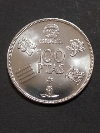 1 MONEDA DE 100 PTAS. 1980*80 MUNDIAL 82