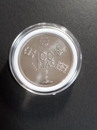 1 MONEDA DE 100 PTAS. 1980*80 MUNDIAL 82