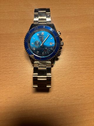 Reloj NATIONNR Azul y Plateado