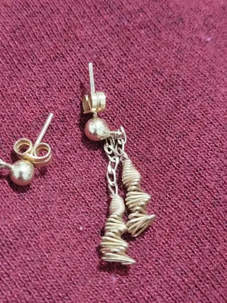 Pendientes mujer chapados en oro