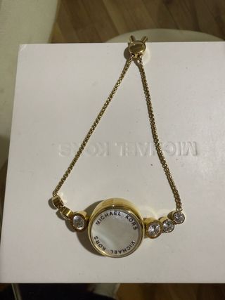 Pulsera Michael Kors Dorada con Cristales