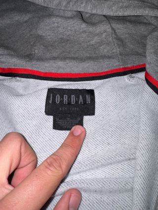Sudadera Air Jordan Gris con Logo