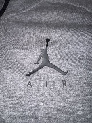 Sudadera Air Jordan Gris con Logo
