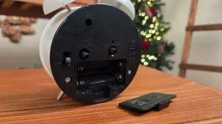 Relógio Despertador Analógico Vintage Branco