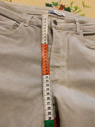 Pantaloni Zara Uomo Beige Strappati TgXL