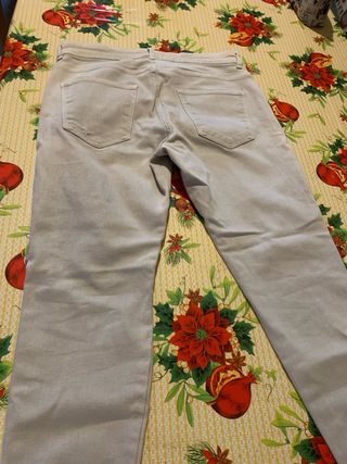 Pantaloni Zara Uomo Beige Strappati TgXL