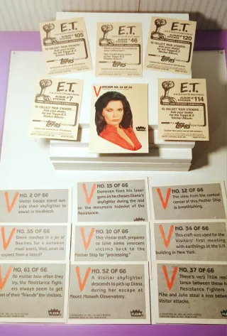 Cromos V Serie TV Fleer 10 +5 E.T.