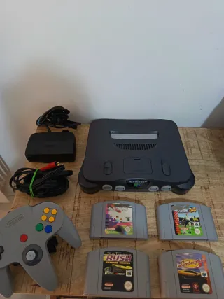 Nintendo 64 Console + Controller + Games