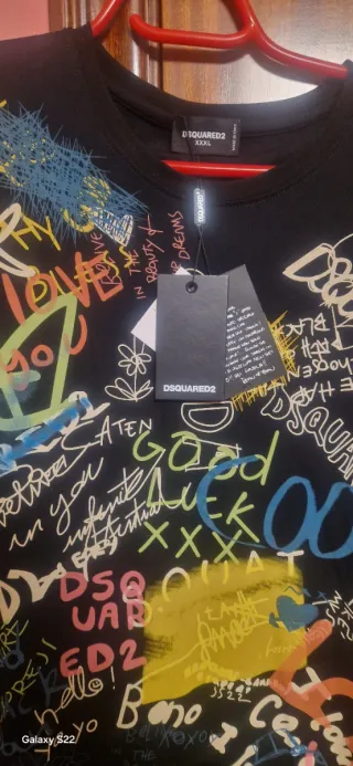 Camiseta DSQUARED2 graffiti multicolor