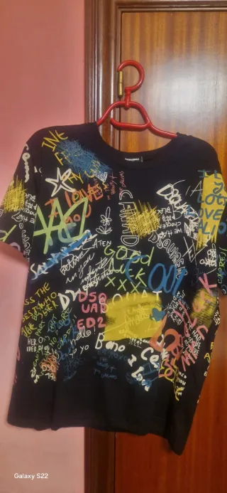 Camiseta DSQUARED2 graffiti multicolor