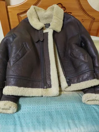 Cazadora aviador piel y borrego US.ARMI AIR FORCE