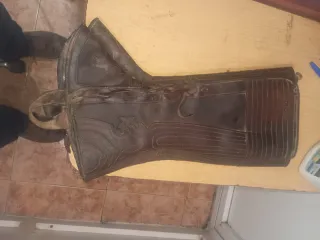 Polaina de equitación de cuero