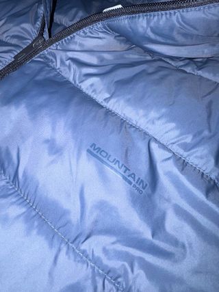 Abrigo de Plumas Azul